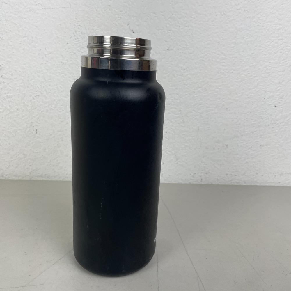 Hydro Flask Wide Mouth Water Bottle 32oz Black Insulated Stainless Steel Hydrate - Picture 7 of 13